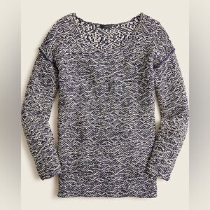 J. Crew Relaxed wideneck sweater knitted sweater size